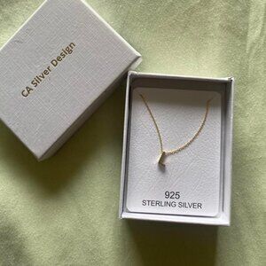 “L” Sterling silver necklace